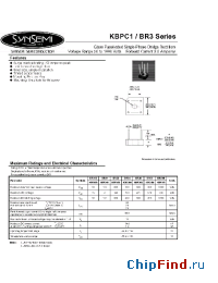 Datasheet KBPC101 производства Synsemi