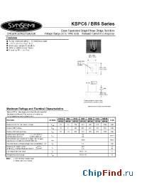 Datasheet KBPC606 производства Synsemi
