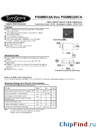 Datasheet P6SMB22A производства Synsemi