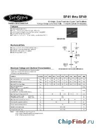 Datasheet SF41 производства Synsemi