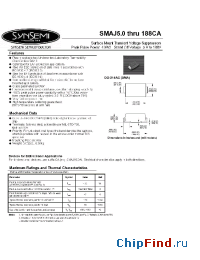 Datasheet SMAJ43 производства Synsemi