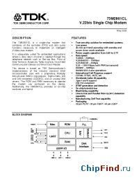 Datasheet 73M2901CLIGV manufacturer TDK