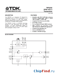 Datasheet 78P2252-IGT производства TDK