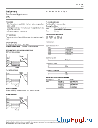 Datasheet NL201614T производства TDK