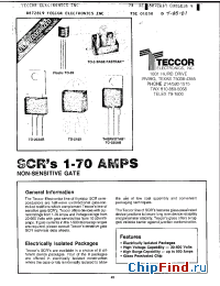 Datasheet S0304F1 manufacturer Teccor
