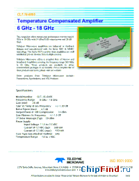 Datasheet CLT-18-6005 производства Teledyne