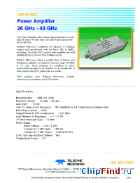 Datasheet CMT-40-2607 производства Teledyne