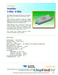 Datasheet CPA-8-4002 производства Teledyne