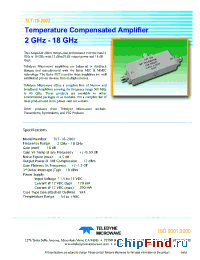 Datasheet TMT-18-6003 производства Teledyne