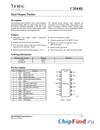 Datasheet U2044B-FP manufacturer TEMIC