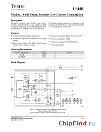 Datasheet U644B-FP manufacturer TEMIC