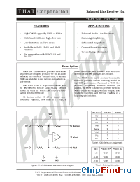 Datasheet THAT1243 производства THAT