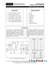 Datasheet THAT2180B производства THAT