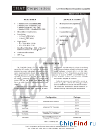 Datasheet THAT300 производства THAT