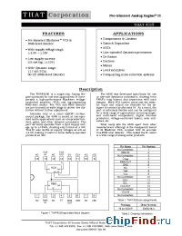 Datasheet THAT4305 производства THAT