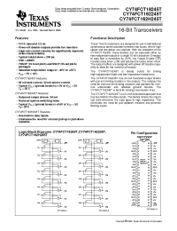 Datasheet 74FCT162245ETPACT производства TI