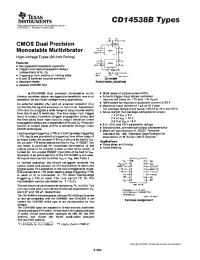 Datasheet CD14538BF manufacturer TI