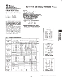 Datasheet CD4001BNSR manufacturer TI