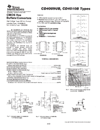 Datasheet CD4009 manufacturer TI