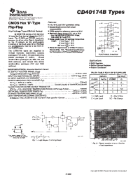 Datasheet CD40174BM96 manufacturer TI