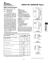 Datasheet CD4017BM96 manufacturer TI
