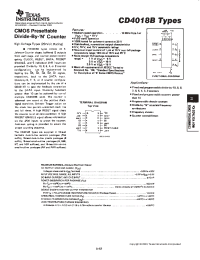 Datasheet CD4018BF manufacturer TI