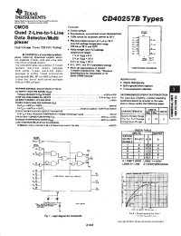 Datasheet CD40257BM manufacturer TI