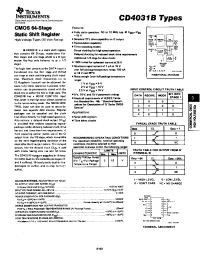 Datasheet CD4031B manufacturer TI