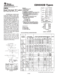 Datasheet CD4042BF manufacturer TI