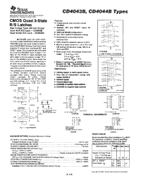 Datasheet CD4043BD производства TI