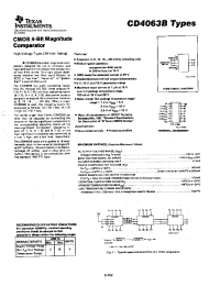 Datasheet CD4063B manufacturer TI