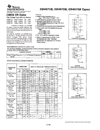 Datasheet CD4071B производства TI