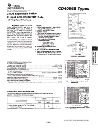 Datasheet CD4086BME4 manufacturer TI
