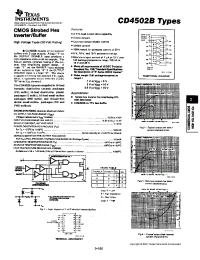 Datasheet CD4502B manufacturer TI