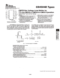 Datasheet CD4504BM manufacturer TI