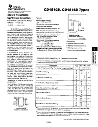 Datasheet CD4516BPW manufacturer TI
