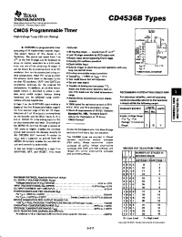 Datasheet CD4536BF3A manufacturer TI