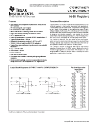 Datasheet CY74FCT163374APAC manufacturer TI
