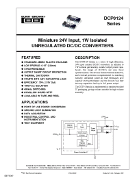 Datasheet DCP012405P-U производства TI
