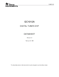 Datasheet GC1012A производства TI