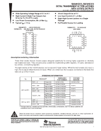 Datasheet HC373 manufacturer TI
