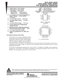 Datasheet LM393AD manufacturer TI