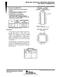 Datasheet SN54AL520 производства TI