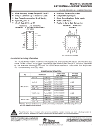 Datasheet SN54HC165W manufacturer TI