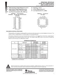 Datasheet SN54HC245FK manufacturer TI