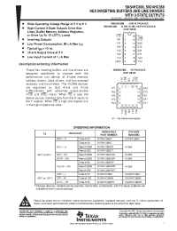 Datasheet SN54HC368W производства TI