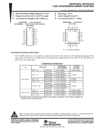 Datasheet SN54HC4020 manufacturer TI