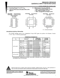 Datasheet SN74AHC02DBRE4 manufacturer TI