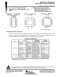 Datasheet SN74AHCT14PWLE manufacturer TI