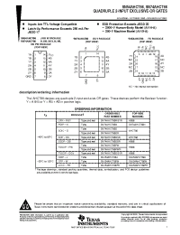 Datasheet SN74AHCT86DGVRE4 manufacturer TI